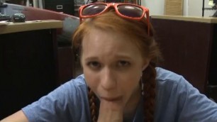 Wild Redheaded Beauty Dolly Little Sucking Dick In Pawn Shop
