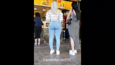 Ultimate Blonde PAWG Candid Ass