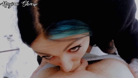 stephbrother gets blowjob deepthroat and cums in my mouth