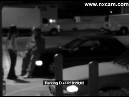 Security Camera Captures Blowjob on Car