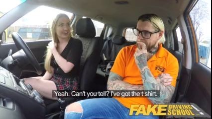Fake Instructors Hot Car Fuck With Busty Blonde Georgie Lyall
