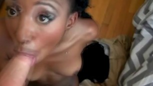 Very Pretty Black Ex Girlfriend Brie Dawn Sucking Dick Point Of View