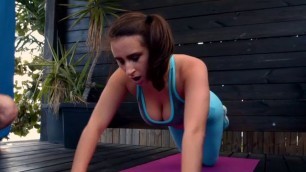 Ashley Adams, Big Tits, Boobs, Booty, big tits, boobs, booty, legs, close up, foreplay, brunette, Bigr Big Tits Massaged
