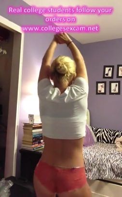 Eliani Blonde Teen slut strips on cam
