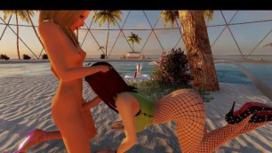 Shemale Fucks Babe in 3D Sex Game!