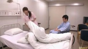 Nurse Mika Kayama Lets Her Patient Touch Her Sexy Tits