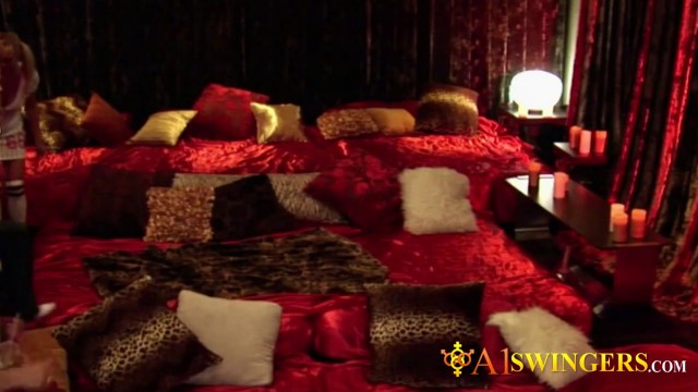 Horny and sensual married swinger young couples decide to full swap.