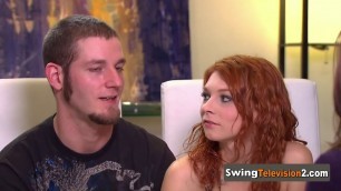 American swinger couples connect each other sexually before meeting the other couples.