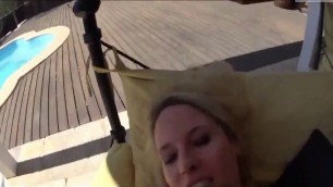 Hot Blonde Mom Takes Creampie On Table