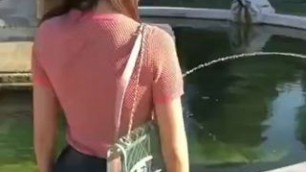 Girl at the fountain