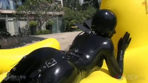 Black Rubberdoll relaxing