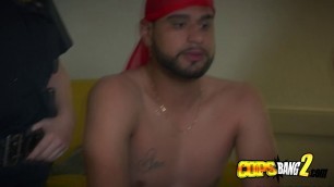 Arabic Rapper gets busted at his place and fucked by two horny cops that want a big cock. Join us.