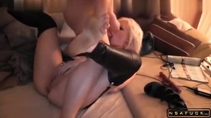 Slutty blonde wife confesses her passion for cock and cum