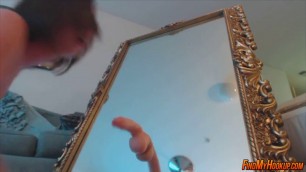 dildo mirror fucking