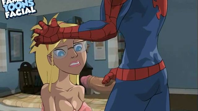 Spider Man fuck Gwen Stacy in Anal Famous Toons Facial