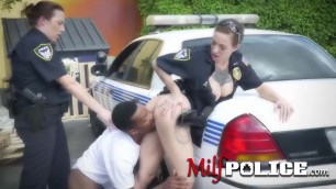 Young black dude gets arrested to enjoy the officer's cunt