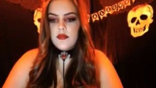 Katie Cummings BBW Webcam Halloween Pt 2