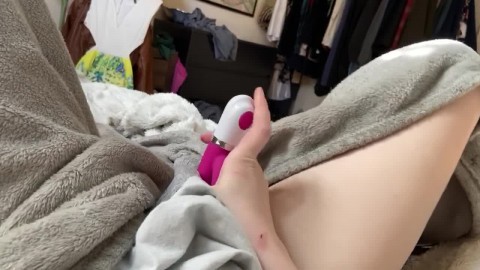 Whiny Teen Edges herself with a Vibrator