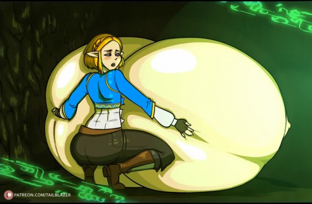 Tail-Blazer - Zelda Breast Expansion Animation (with Vocals)