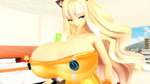 Breast inflation anime