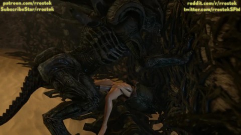 Samus Aran Fucked Hard by Xenomorph Aliens 3D Porn