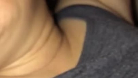 Amateur MILF Tiny Tits Hard Nipple Play