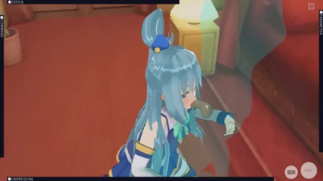 [CM3D2] KONOSUBA HENTAI - AQUA GETS HER ASS FUCKED