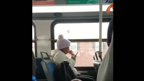 Dick Flashing Girl on City Bus