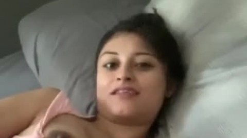 Petite Latina Playing with her Cute Puffy Tits