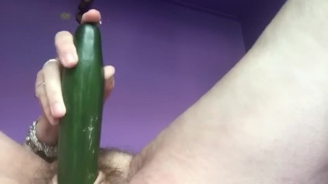 Slutty old Granny Fucks Hairy Pussy with Cumcumber new Video
