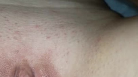 Close up Creamy Pussy with Toy in Ass