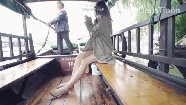 Asian Topless Boat - Asian Teen Dared to be Naked in Public inside a Boat, uploaded by itendes