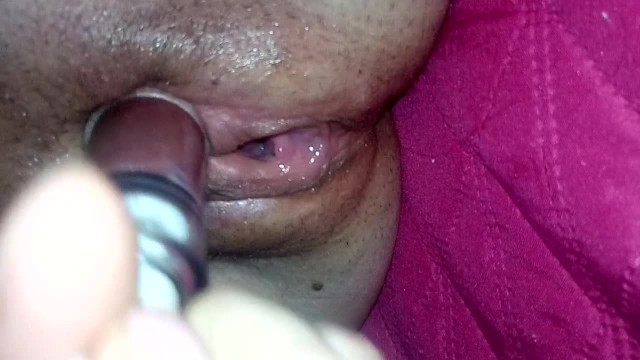 Big Clit Humiliation: Goon Addict Edges her Huge Clit-dick with a Pump.