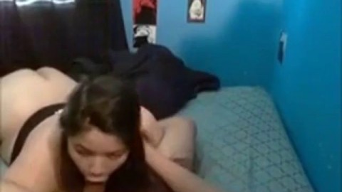 Asian BBW Deepthroat Gags BWC and Takes Painal FMJ