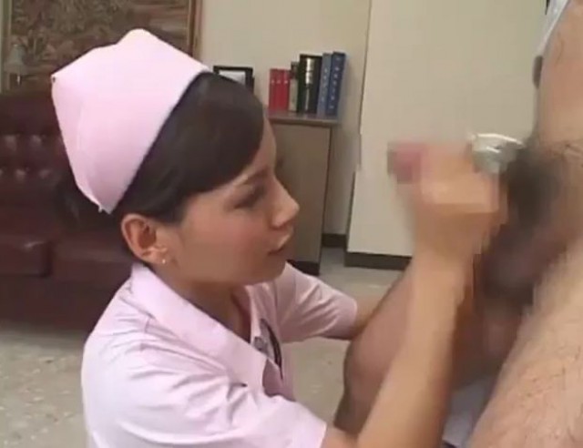 Cute Japanese Nurse Getting Facial Cum Load From Doctor