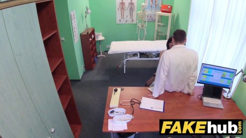 Fake Hospital Czech Doctor Cums over Horny Cheating Wifes Tight Pussy