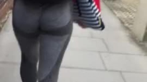 Jb Teen in Spandex Candid Ass