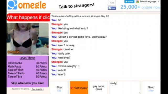 OMEGLE GAME 5 Sexy Teen Girl