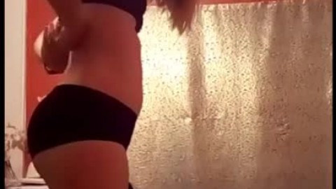 Hidden Cam 18yo Blonde Teen Girl Undresses, Big Butt and Perky Nipples