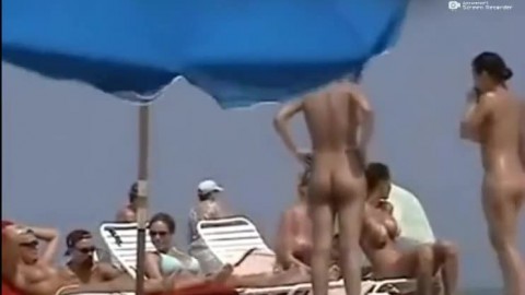 Nude Beach Hot CFNM Dick and Pussy