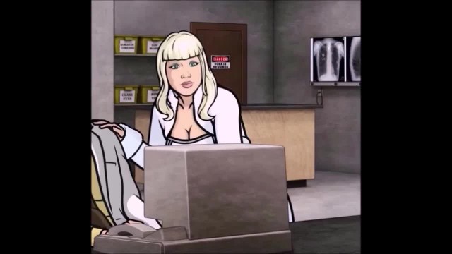 BLONDE SPY BLOWJOB - Archer Cartoon Porn, Blowjob under Table, Giving Head  under Table Desk Oralsex, uploaded by goldengirlassses