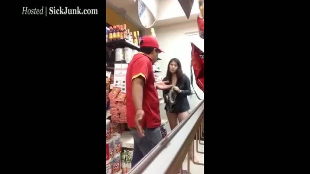 Girl Caught Masturbating in Store