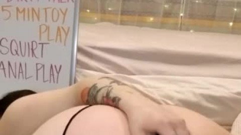 Chubby Anal Solo Masturbation with BBC Toy