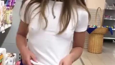 Teen Anal Hooked in a Public Store