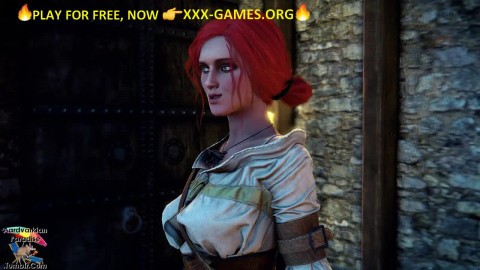 Redhead Girl in Medieval Castle. Porn Game