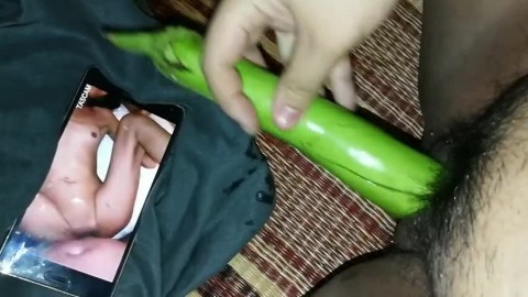 Insert Veggie while Watching WMAF Porn