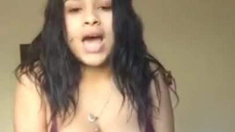 Sexy Latina Flashing Tits and Riding Pussy on Periscope