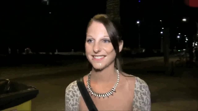 Covered with Cum and a Walk outside