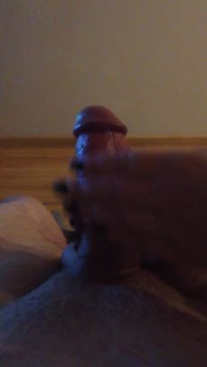 18yo first Time Handjob my Thick Big Cock. Black Nails Slow Tease and Wet Pussy