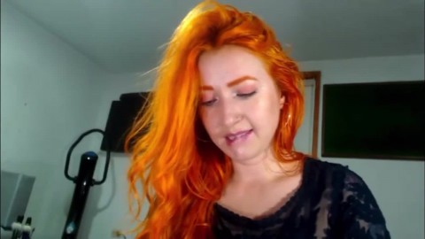 Redhead Ginger Latina POV Dildo Blowjob